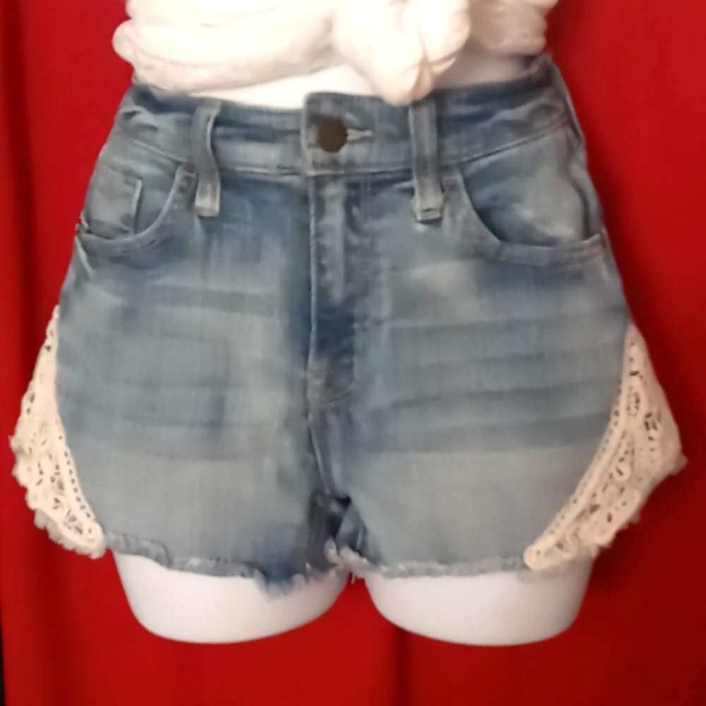 Mossimo lace detail 2 in denim short